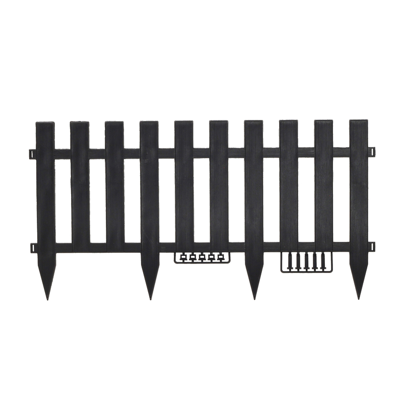 Jack Matrix Garden Edging Square picket_900 x 350mm_Charcoal_1600X1600