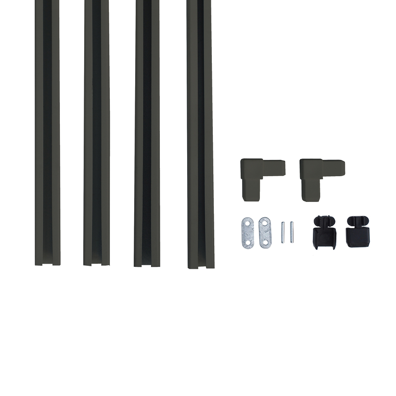 Jack Matrix Lattice Fence Extension Kit_2412x600mm_Slate Grey_1600x1600