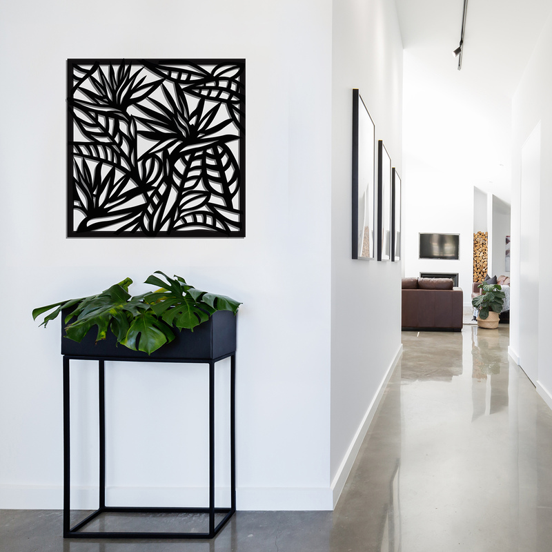 Jack Matrix WallArt_Strelitzia_580x580_Charcoal_LS2_1600x1600px