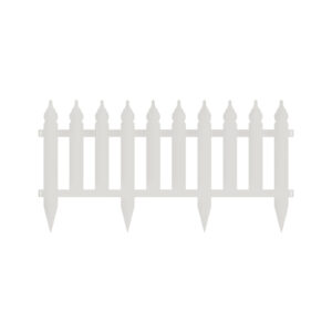Matrix WINDSOR PICKET Garden Edging panels - Off White