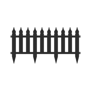 Matrix WINDSOR PICKET Garden Edging panels - Charcoal